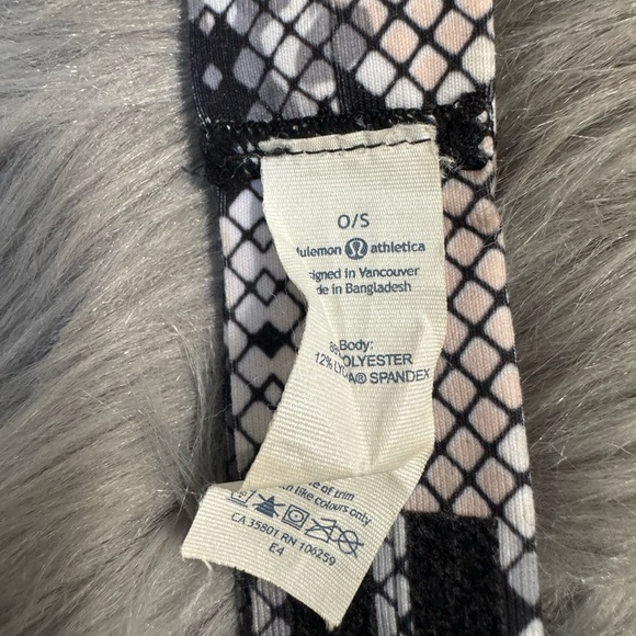 Lululemon Skinny Fly Away Tamer Headband Ziggy Snake Grey Set 2 Anti-Slip - Picture 3 of 3